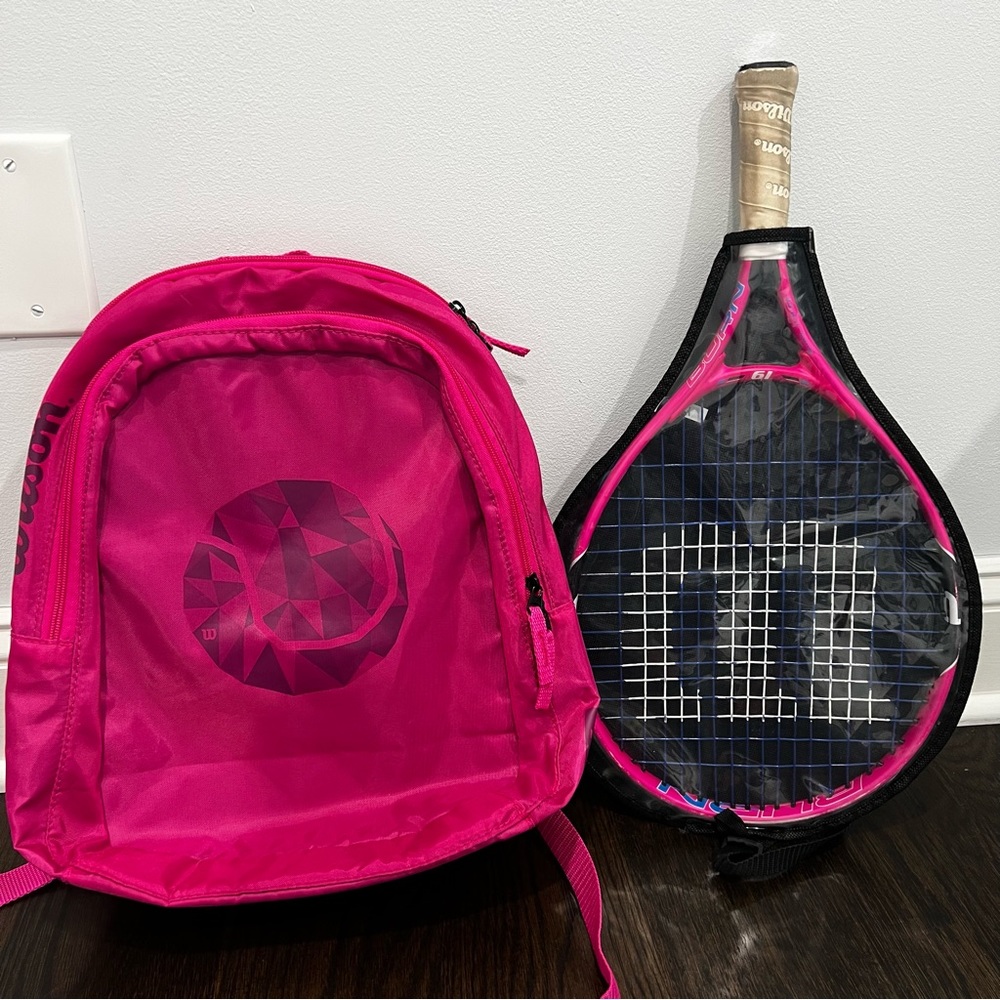 Wilson Girls Tennis Racquet and Backpack